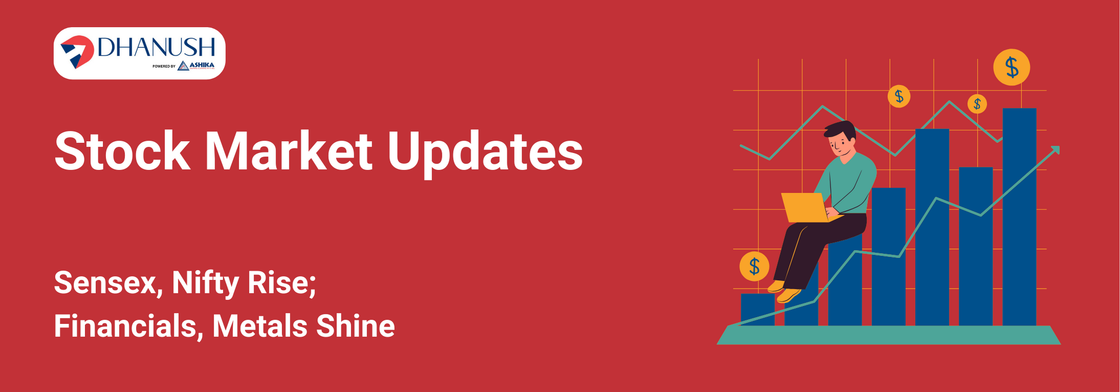 Stock Market Updates: Sensex, Nifty Rise; Financials, Metals Shine - MyDhanush Blogs by Ashika